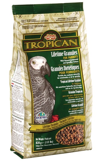 Tropican Lifetime Granules for Parrots, 820 g (1.8 lb)